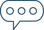 Quote bubble with ellipses depicting Education text
